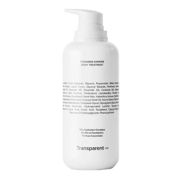 Transparent Lab Ceramide Barrier Body Treatment, Ceramid-Körperlotion, 400 ml