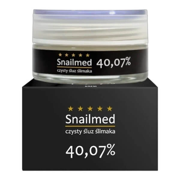 Snailmed, Anti-Aging-Gesichtscreme aus schwarzen Perlen mit natürlichem Schneckenschleim und Hyaluronsäure, 50 ml