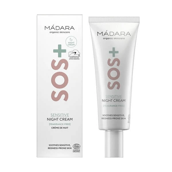 Madara SOS+ Sensitive Night Cream, Nachtcreme für empfindliche Haut, 70 ml