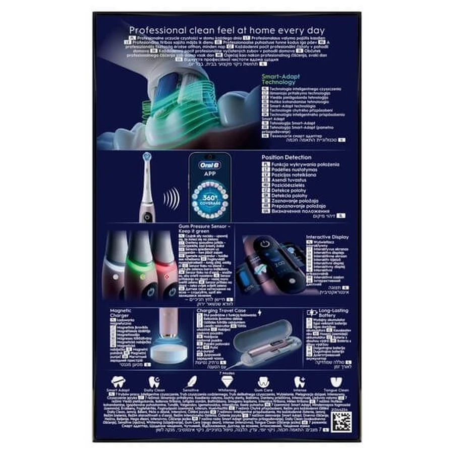 Oral-B iO 9, szczoteczka elektryczna, Rose Quartz, 1 szt.: ceny i cechy