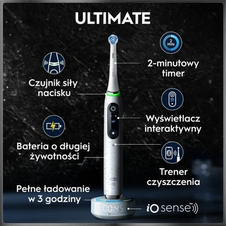 Oral-B iO 9, szczoteczka elektryczna, Rose Quartz, 1 szt.: ceny i cechy