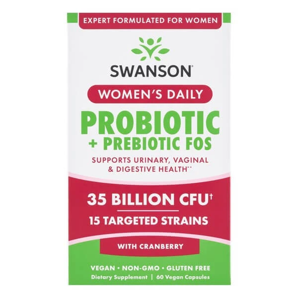 Swanson Women's Daily Probiotic+Prebiotic FOS, Kapseln, 60 Stk