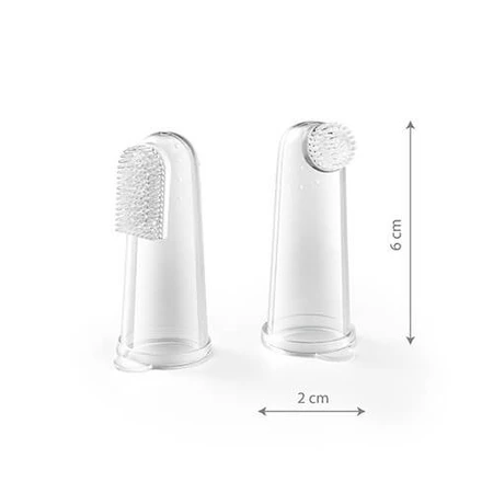 BabyOno, cepillos de dientes para bebés, para dedo, 2 uds.