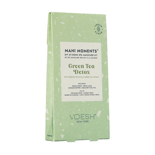 Voesh, Mani Moments, Maniküre-Set, Grüner Tee Detox, 4 Stück