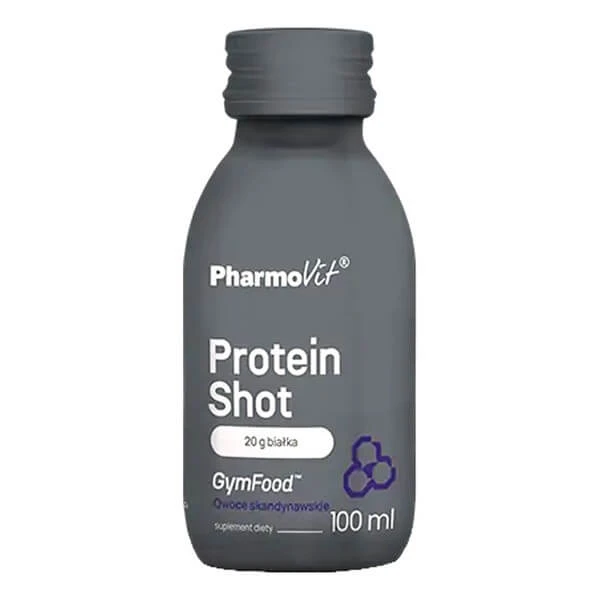 Pharmovit GymFood Protein Shot, flüssig, skandinavischer Fruchtgeschmack, 100 ml