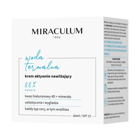 Apă termală Miraculum, cremă de zi hidratantă activă, 50 ml