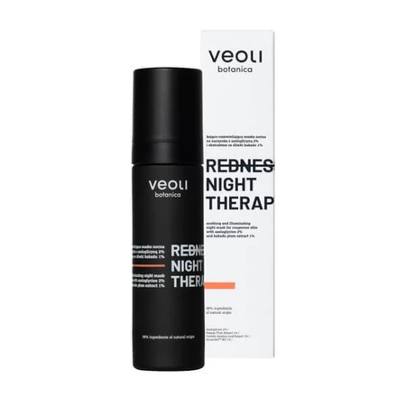 Veoli Botanica Redness Night Therapy, beruhigende und aufhellende Nachtmaske, 50 ml