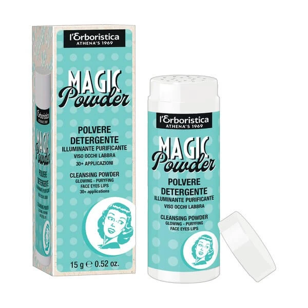 L'Erboristica Magic Powder, leuchtender Reinigungspuder für Gesicht, Augen, Lippen, 15 g