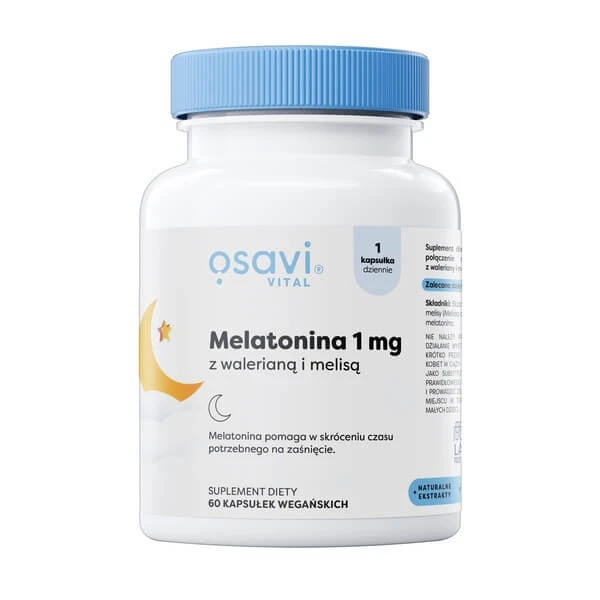 Osavi Melatonin 1 mg mit Baldrian und Melisse, Kapseln, 60 Stück
