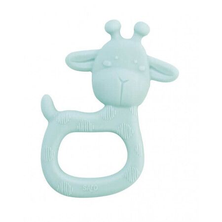 Jucarie Gingivala Silicon 'Petrecerea Girafei' Mint