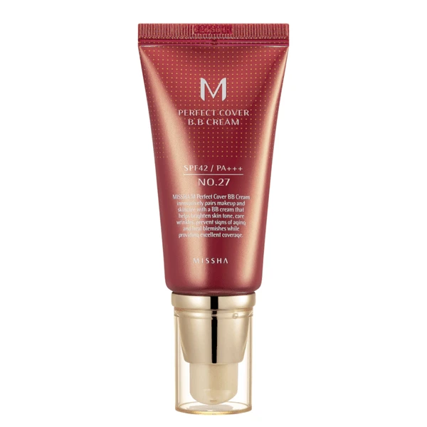 Missha M Perfect Cover BB Cream SPF42 PA+++, BB-Creme, Nr. 27 Honey Beige, 50 ml