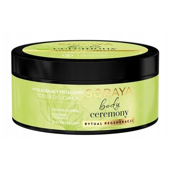 Soraya Body Ceremony, glättendes Pistazien-Körperpeeling, 200 g
