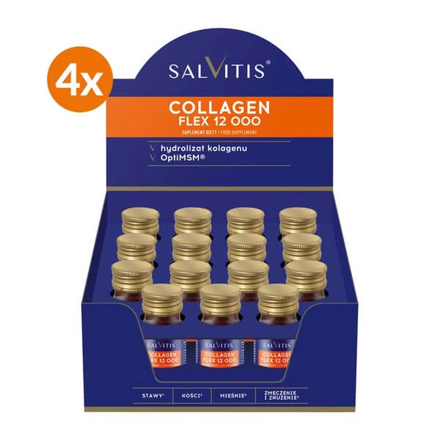 Kit Salvitis Collagen Flex 12000, lichid, 30 ml x 60 buc.