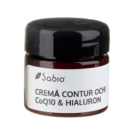 Augencreme mit Hyaluronsäure und Coenzym Q10, 15 ml, Sabio