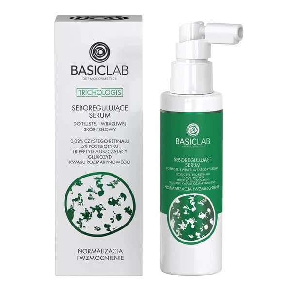 BasicLab Trichologis, seboregulierendes Serum für fettige und empfindliche Kopfhaut, 100 ml