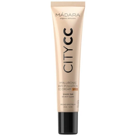 Madara Hyaluronic Anti-Pollution CC Cream SPF 15, Farbcreme, Tan, 40 ml.