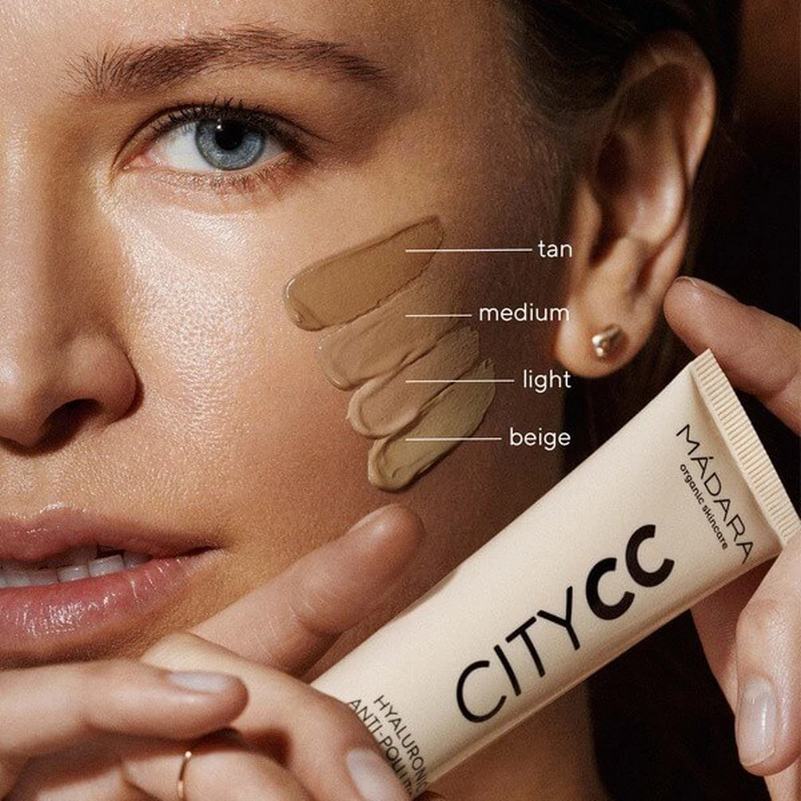 Madara Hyaluronic Anti-Pollution CC Cream SPF 15, Farbcreme, Tan, 40 ml.