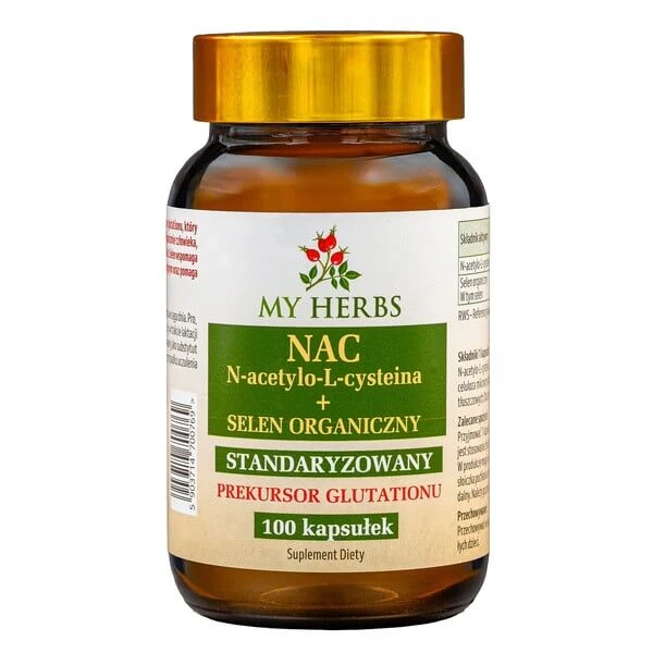 My Herbs NAC N-Acetyl-L-Cystein + Organisches Selen, Kapseln, 100 Stk