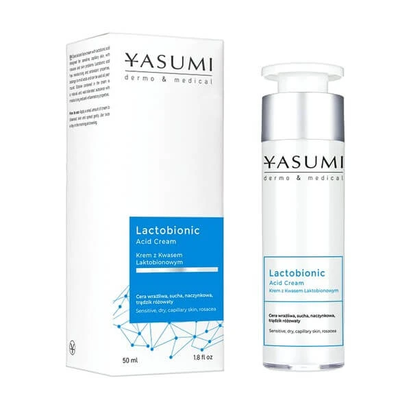 Yasumi Lactobionic Acid, Gesichtscreme mit Lactobionic Acid, 50 ml