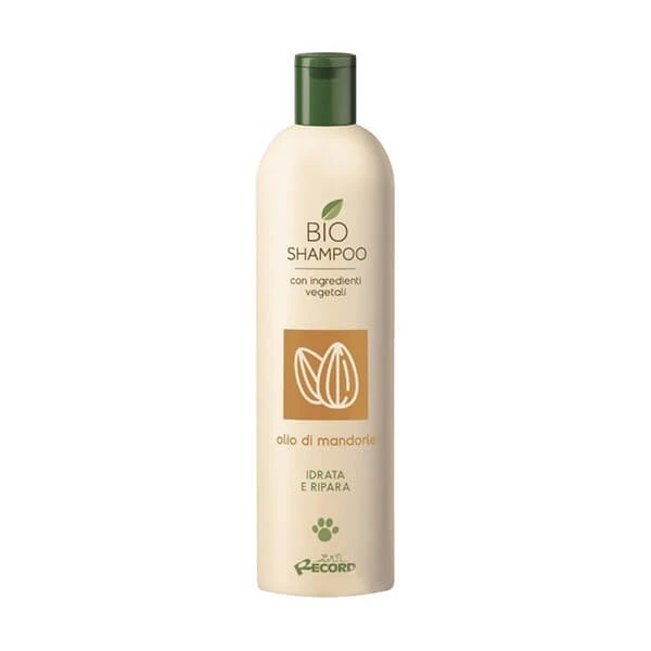 Record Bio Shampoo Olio di mandarole, Shampoo für Hunde und Katzen mit Mandelöl, 250 ml