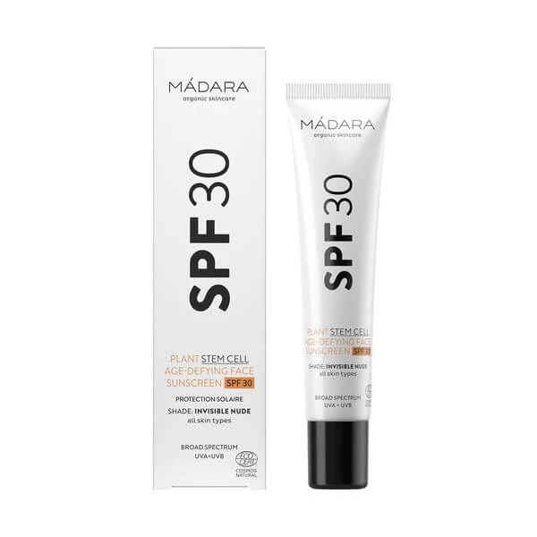 Madara Plant Steam Cell Age-Defying Face Sunscreen, Anti-Aging-Gesichtscreme SPF30, 40 ml