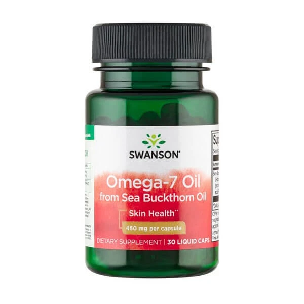 Swanson Omega-7-Öl aus Sanddornöl, Kapseln, 30 Stück