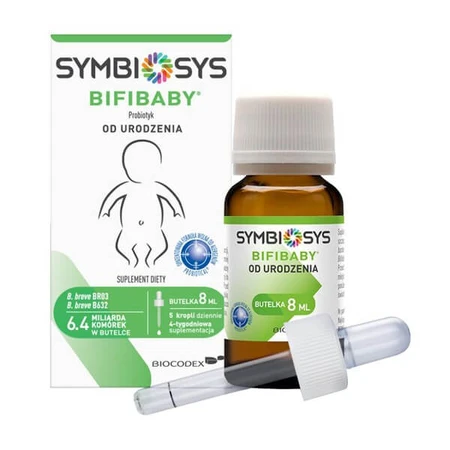 Set Symbiosys Bifibaby, gocce, 8 ml + Symbiosys Alflorex, probiotico, capsule, 30 pz.