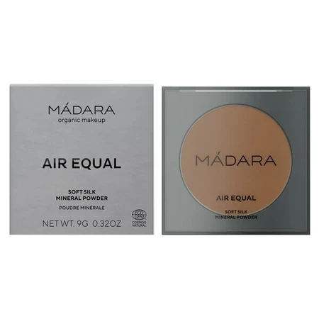 Madara Air Equal Soft Silk Mineral Powder, pudră minerală, Deep, 9 g