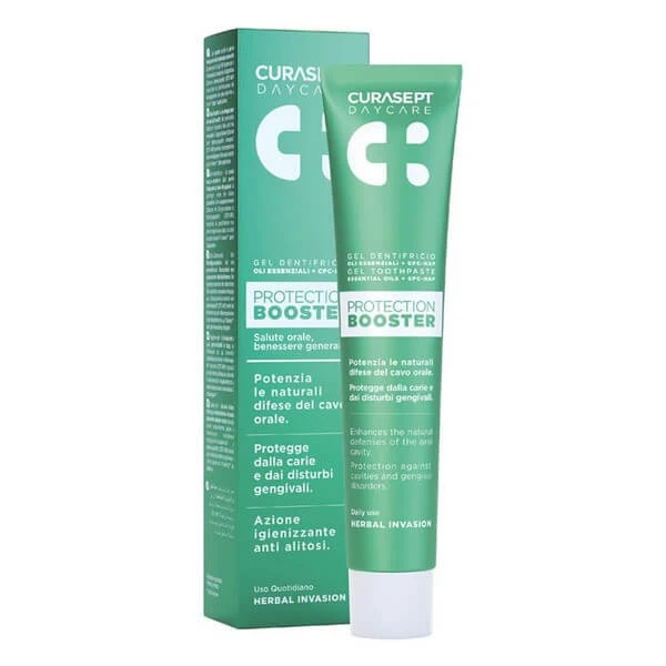 Curasept Daycare Protection Booster, Zahnpasta, Herbal Invasion, 75 ml