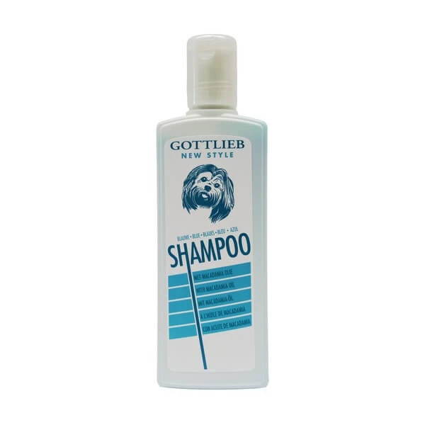 Gottlieb Blue Shampoo für Hunde mit weißem und hellem Haar, 300 ml