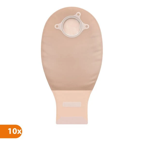 Natura+, Stomabeutel mit Filter, 57 mm, beige, 10 Stück