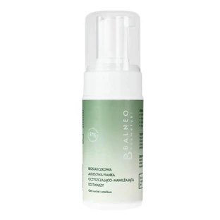 Balneocosmetics, biosulfide aloe vera facial cleansing and moisturizing foam, 100 ml