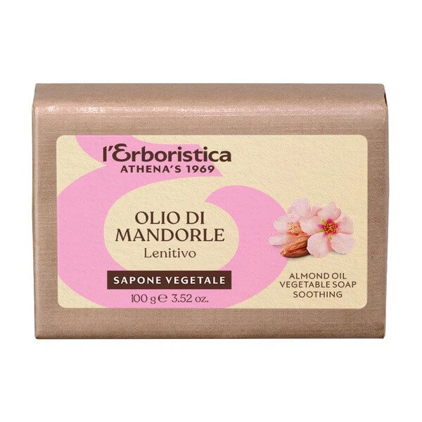 L'Erboristica, Pflanzliche Seife mit Mandelöl, 100 g