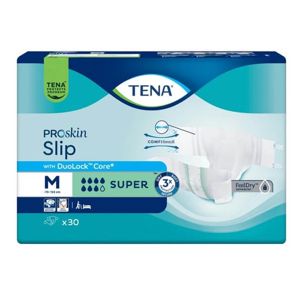 TENA Slip ProSkin Super, Windeln, Größe M, 30 Stück