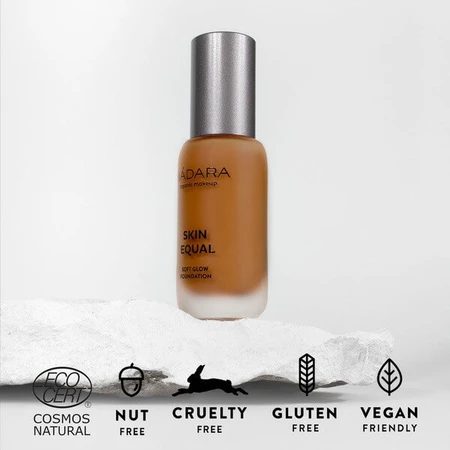 Madara Skin Equal, Fond de ten Soft Glow SPF15, fond de ten, Chesnut 90, 30 ml