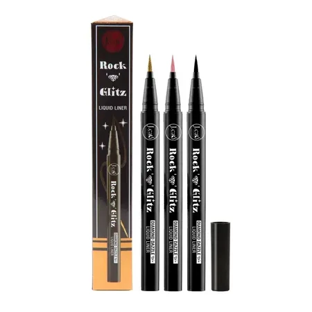 J.Cat Beauty, Rock N' Glitz Diamond Dazzle Liquid Liner 106, vloeibare eyeliner met diamantglans, 0,85 g.