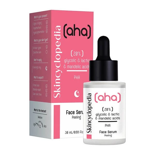 Skincyclopedia, Peeling-Serum für die Nacht mit Milchsäure, Glykolsäure und Mandelsäure, 30 ml