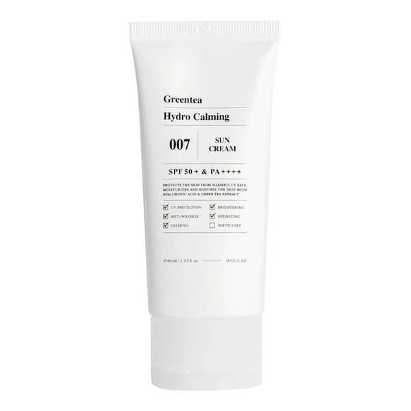 Barulab Greentea, feuchtigkeitsspendendes Sonnenschutzmittel SPF 50+ PA++++ mit grünem Tee, 60 ml