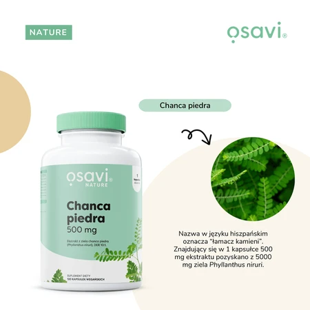 Osavi Chanca piedra 500 mg, capsule tari, 120 buc.