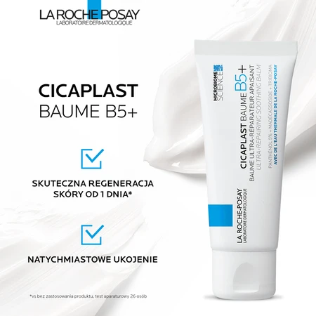 La Roche-Posay kit, Cicaplast Baume B5+, soothing lotion, 40 ml + Lipikar Syndet AP+, anti-irritant skin cleansing cream, 400 ml