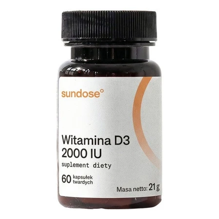 Sundose Vitamine D3 2000 IU, gélules, 60 pcs.