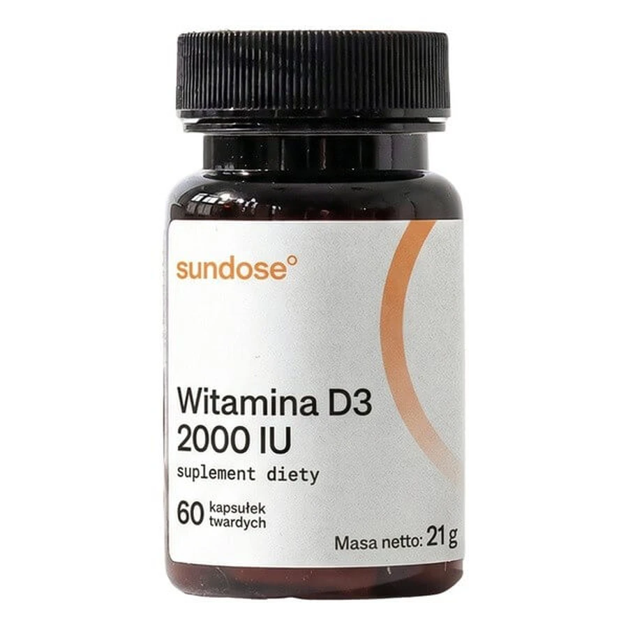 Sundose Vitamine D3 2000 IU, gélules, 60 pcs.
