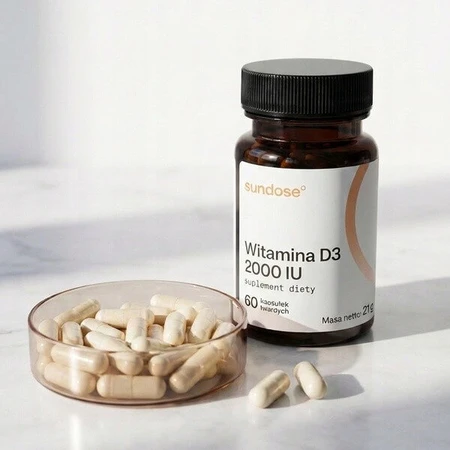 Sundose Vitamine D3 2000 IU, gélules, 60 pcs.