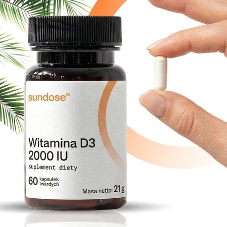 Sundose Vitamine D3 2000 IU, gélules, 60 pcs.