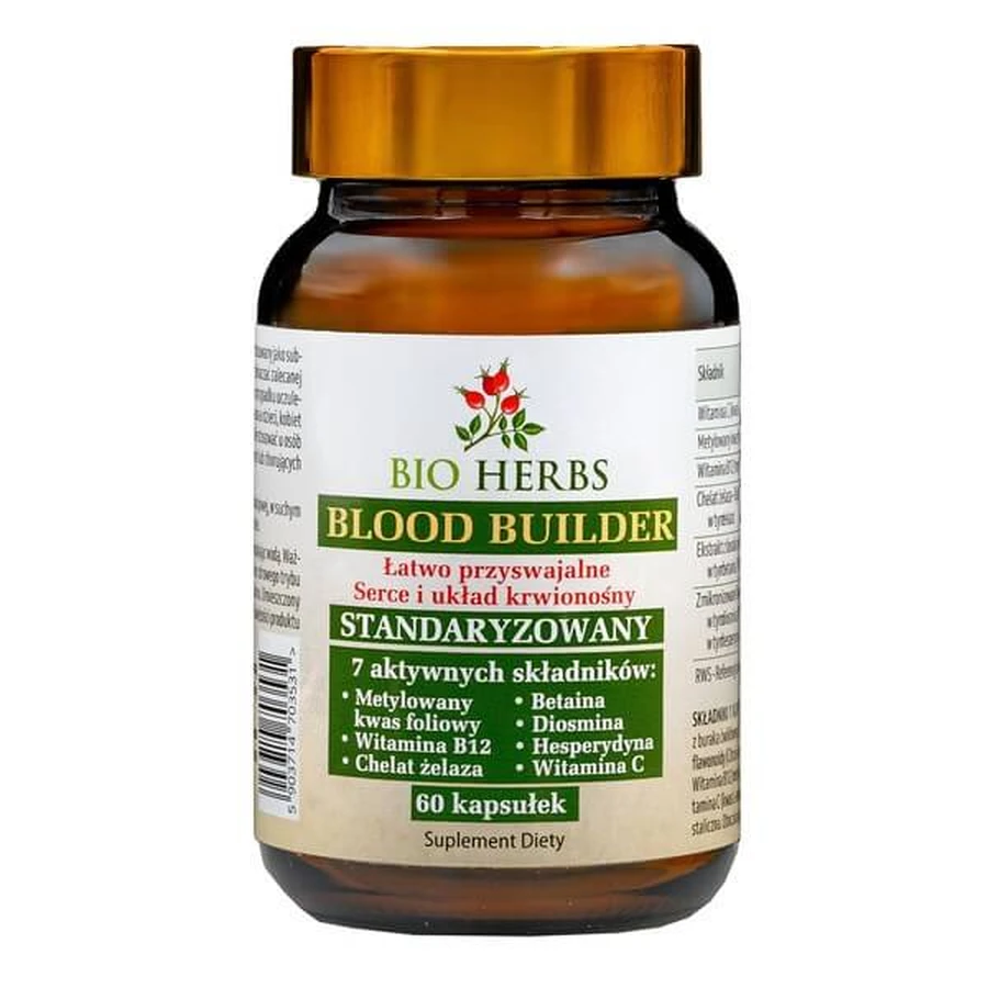 Bio Herbs Blood Builder, capsule, 60 buc.