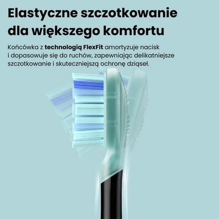 Oclean Ultra Gum Care, końcówki do szczoteczki, czarne, 2 szt.: ceny i cechy