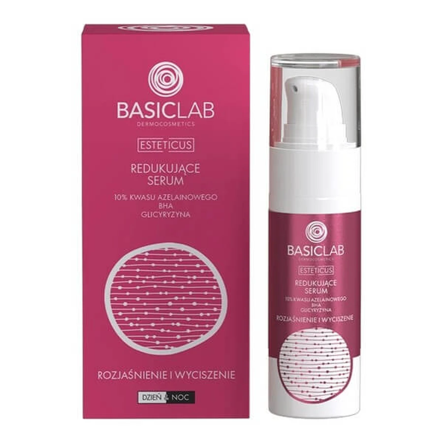 BasicLab Esteticus, ser reducător 10% acid azelaic, BHA, Glycyrrhizin, 30 ml