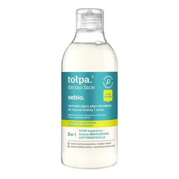 Tolpa dermo face sebio, normalisierende mizellare Lotion, 400 ml