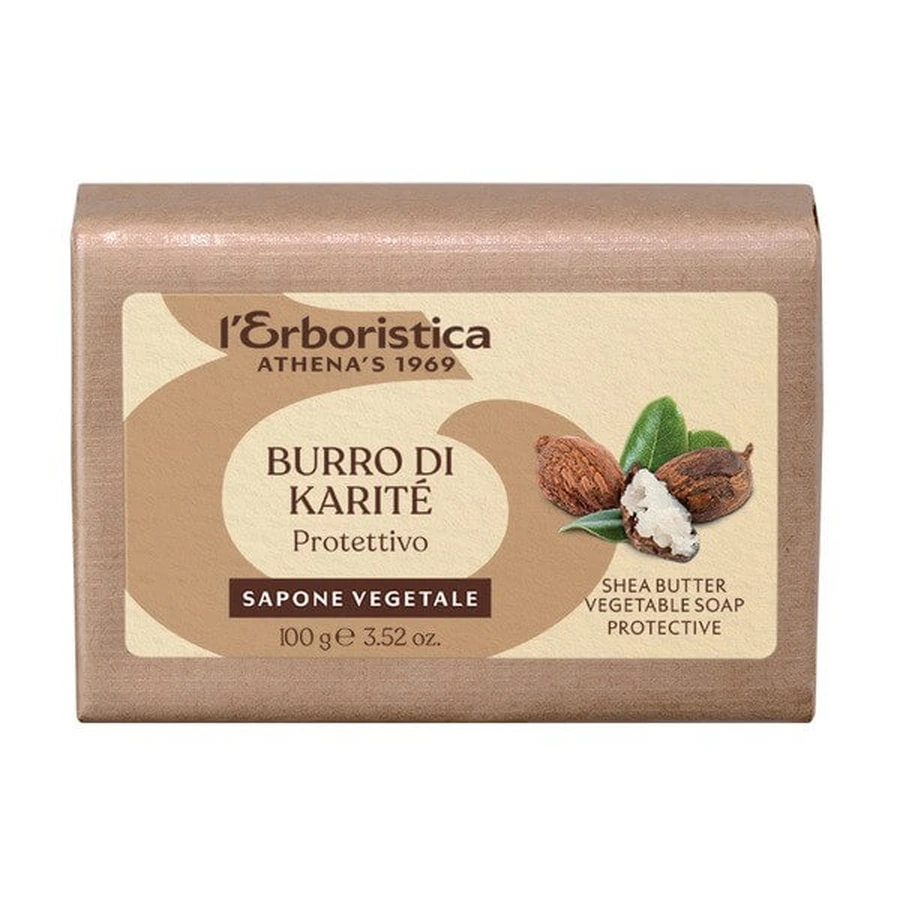 L'Erboristica, Pflanzliche Seife mit Sheabutter, 100 g
