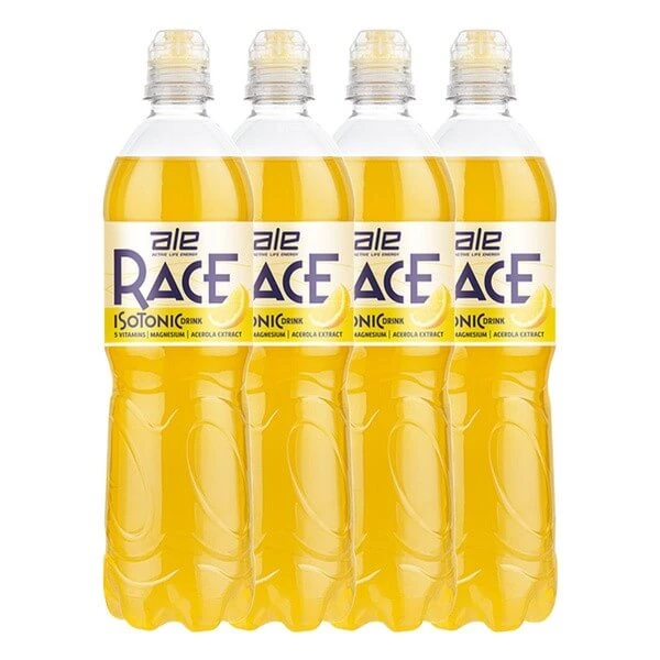 4er-Set ALE Race Isotonic Drink, flüssig, Zitronengeschmack, 750 ml